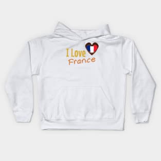 I love france Kids Hoodie